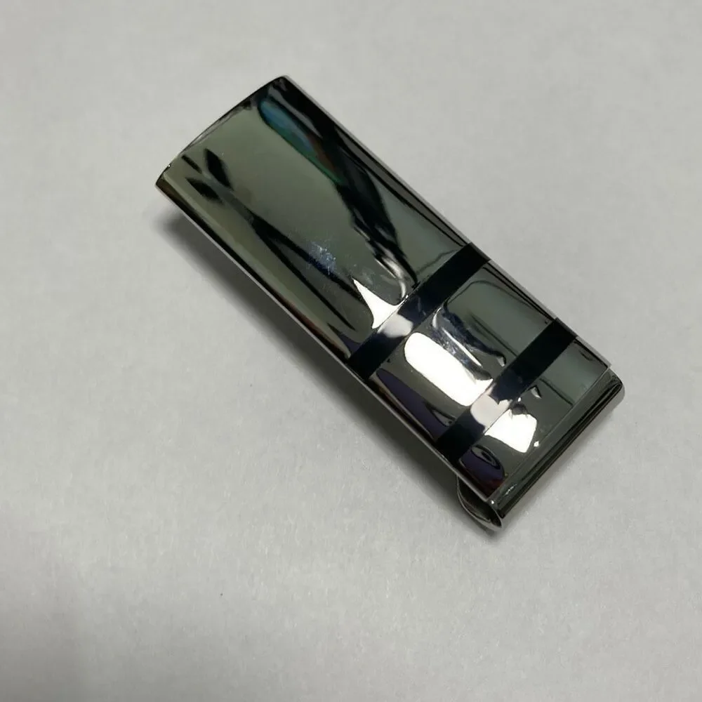 Silver Tone Metal Money Clip Minimalist Wallet Accessory